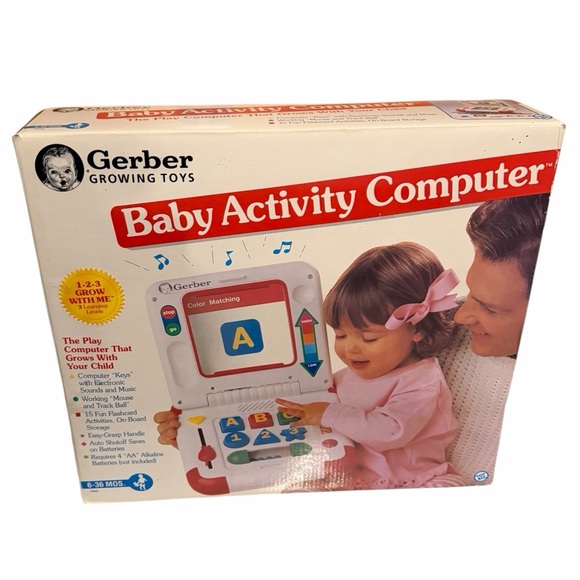 Amazon.com: Born Toys Office Toddler Pretend Play Sets for  Gerber Baby Activity Computer Laptop Learning Center
Development Toy‎ Biz - NEW!